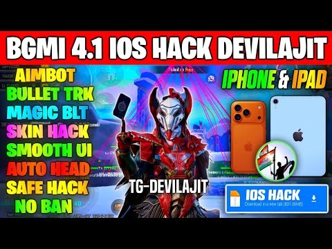 BGMI 4.1 iOS Hack Latest 2025 | Safe Main Id | iOS HACK Direct Install Skin Hack 4.1 BGMI IOS HACK