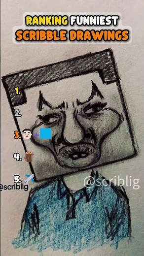 Ranking Funniest Scribble Drawings