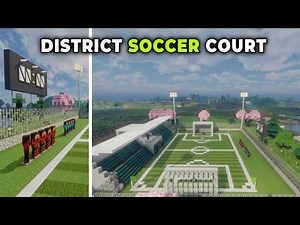 Amazing Minecraft FOOTBALL ⚽ Field! (Step-by-Step Build)