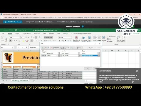 Excel Module 11 Sam Exam | Excel Module 11 Exploring Pivot Table Design