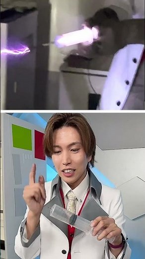 注射器で電気吸い出す