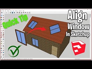 How to align objects in sketchUp | SketchUp Quick Tips | Sketchup How To Align Objects