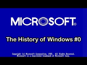 THE ORIGINAL WINDOWS!!! | The History of Windows #0 (Windows 1.0)