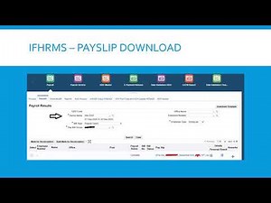 IFHRMS - Download PaySlip without Employee Login