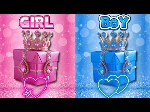 Choose your gift 🎁🥹💖|| 2 gift box challenge || girl vs boy 💖💙 #wouldyourather