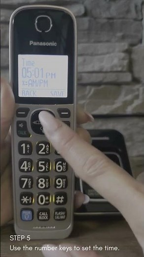 How to Set Time and Date Model KX-TGD890 Series, KX-TGD830 Series