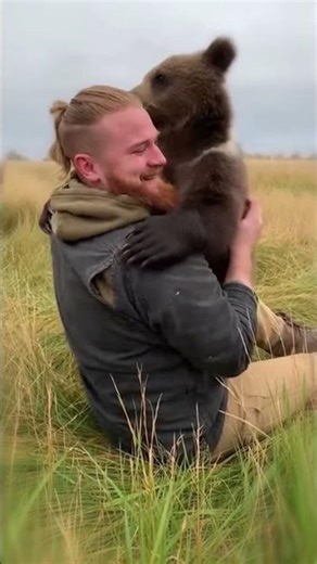 Baby Bear Loves His Mom’s Savior 😍