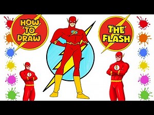 How to Draw The Flash - EASY Step-by-Step Tutorial for Beginners