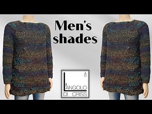 Maglione uomo all'uncinetto "MEN'S SHADES"