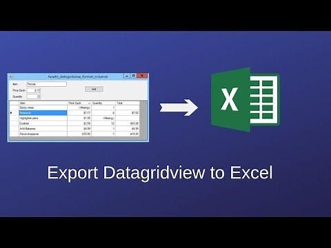C# - How to Export DataGridView Data to Ms Excel File in Visual C#