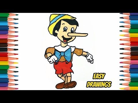 Learn How To Draw Pinocchio Step By Step - Easy Drawings