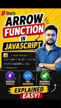 Arrow (lambda) Functions in JavaScript ⚡ Explained in 30 Seconds! #lambdafunction #education