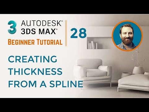 Creating Thickness From a Spline | 3ds Max Tutorial #28