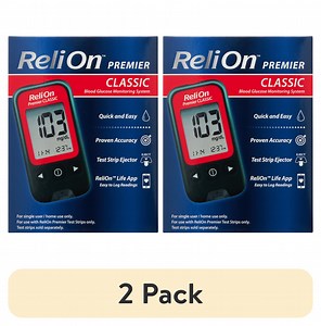 (2 pack) ReliOn Premier Classic Blood Glucose Monitoring System
