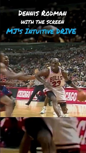 UNPARALLELED: DENNIS RODMAN SCREEN Sets Up Michael Jordan's BEAUTIFUL Drive vs. Knicks!