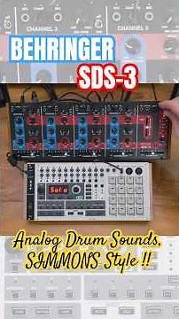 BEHRINGER SDS-3, POLY ANALOG DRUM SYNTHESIZER (ELECTRONIC IMPACT SOUNDS)