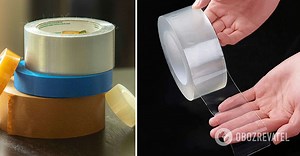 How to tear off scotch tape perfectly evenly without scissors: a simple trick