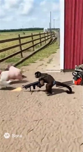 Chainsaw Raccoon & Monkey Squad Animal Panic on the Farm #AnimalChaosUniverse