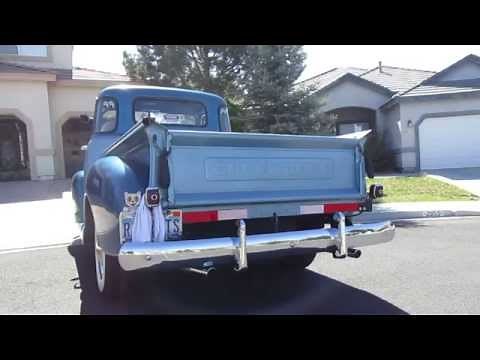 1947 Chevy pickup truck 235 six cylinder Fenton headers and split exhaust