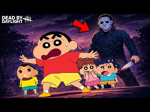 Micheal Myers Try To Kill Shinchan And His Friends in Dead By Daylight 😨