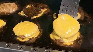 30K views · 1K reactions | Knocked out some double cheeseburger for my first cook on the new griddle.  | The Cajun Ninja | Facebook