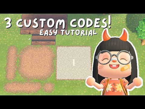 3 Easy Custom Codes Tutorial | ACNH HARD MODE