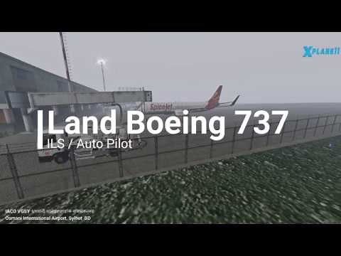 2 min tutorial on landing a Boeing 737 with ILS and Autopilot in flight sim X-Plane 11