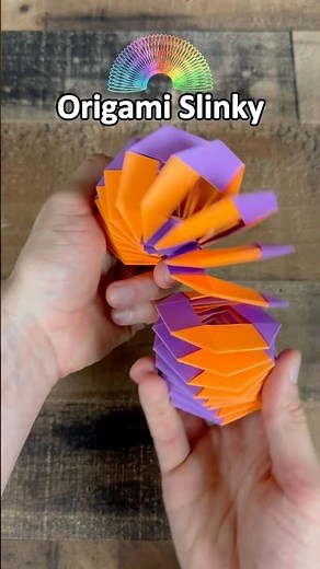 How to Make Paper Slinky | Origami Slinky Tutorial | Easy but Cool Origami Fidget Toy