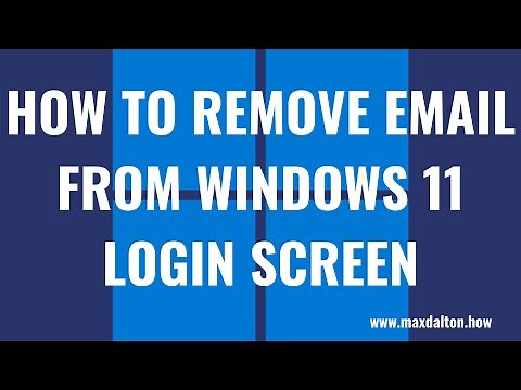 How to Remove Email from Windows 11 Login Screen