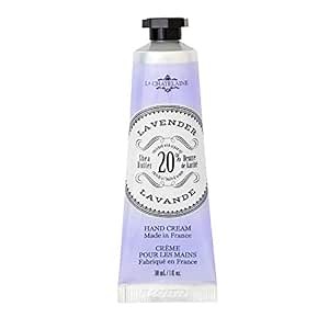 La Chatelaine 20% Shea Butter Hand Cream Travel Size, Organic Argan Oil, Moisturizing, Nourishing, Repairing, Extra-Rich Hand Lotion, Made in France, Paraben Free, 1 oz / 30ml (Lavender)