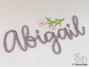 Light Chain Script #2 Machine Embroidery Font Alphabet 6 Mini Sizes BX Included 1005 - Etsy