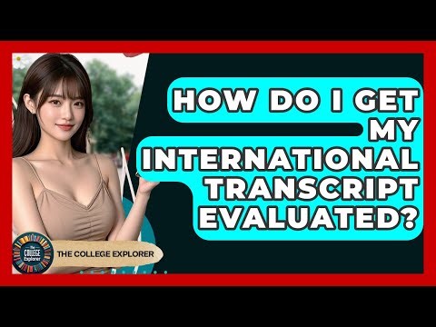 How Do I Get My International Transcript Evaluated? - The College Explorer
