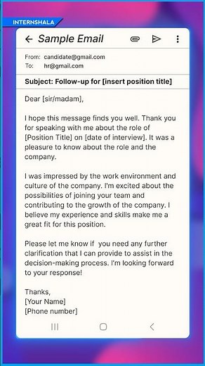 How To Write a Follow-Up Email After an Interview? | Useful Tip To Get Some Internship