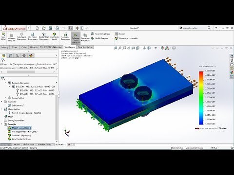 SolidWorks Simulation Bolt Connection