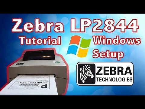 How to Setup and Install Zebra lp2844 Printer on Windows 10 4x6 | Works for any Zebra Printer