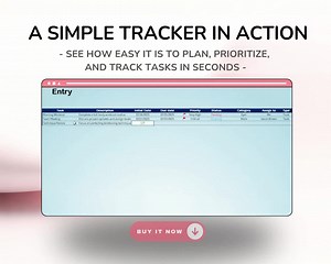 Task Tracker Excel Template: Project Management Spreadsheet (digital Download, PDF Bonus Ebook) - Etsy