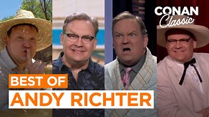 From "Hillbilly Handfishin'" to his wildly inappropriate appearance on "Wheel Of Fortune," here are some of Andy Richter's greatest moments on #CONAN. | Team Coco