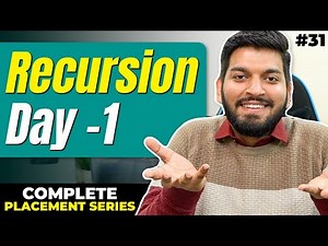 Lecture 31: Learning Recursion the Best Way! | 10 Day Recursion Challenge
