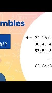 Ecrire un ensemble en compréhension