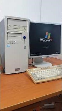 ✅Retro PC: This is 2004 year. Windows XP Starting - Super Cool MAXDATA Computer✅ #vintagecomputer