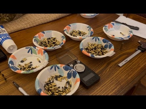 How I sort and lube 22lr ammo for testing.