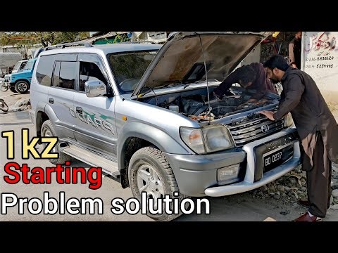 How to Toyota 1kz-te engine diesel pump starting problem solution /1kz diesel pump starting problem