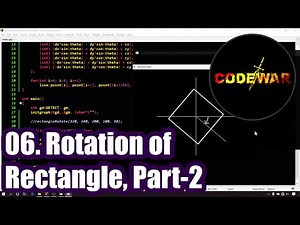 06. How to Rotate a Rectangle using graphics.h (Rect Part-2) | CodeWar
