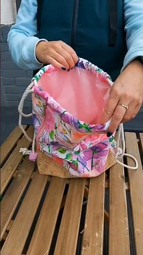 DIY Drawstring Backpack ✂️🧵
