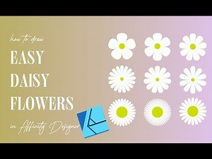 How To Create Daisy Flowers in Affinity Designer ✦ Easy Vector Flower Illustrations #timelapse