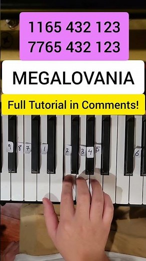 MEGALOVANIA (Easy Piano Tutorial)