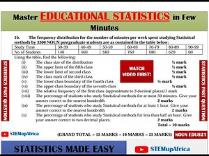 Educational Statistics: Step-by-Step Calculations Explained | Basic Statistics for Students