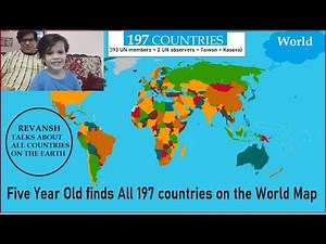Showing All 197 Countries On The World Map