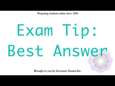 Exam Tips: Best Answer - ASWB, NCE, NCMHCE, MFT Exam Prep and Review