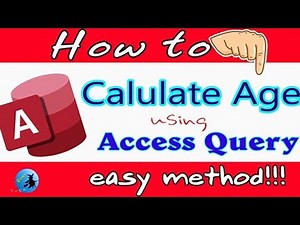 How calculate age using a query in Microsoft Access